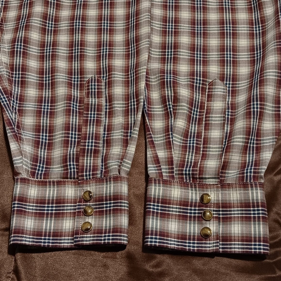 Pendleton Frontier Men Shirts Plaid SzXXL Classic Snap Button Dawn Westernwear - Picture 5 of 13